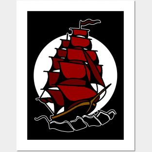 ship tattoo Posters and Art